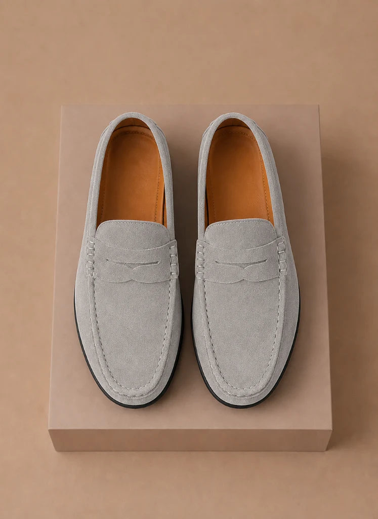 Men's Suede Loafers - Comfortable Slip-On Driving Shoes for Everyday Wear 5