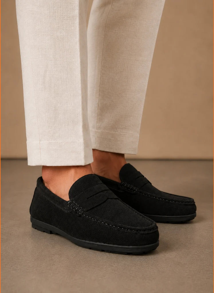 Men's Suede Loafers - Comfortable Slip-On Driving Shoes for Everyday Wear 7