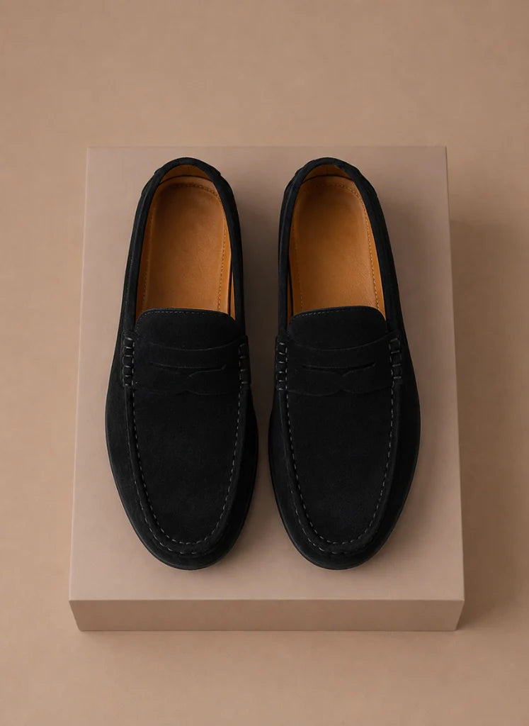 Men's Suede Loafers - Comfortable Slip-On Driving Shoes for Everyday Wear 8