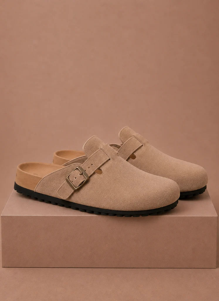 Men's Suede Slip-On Clogs with Cushioned Support for Everyday Comfort 2