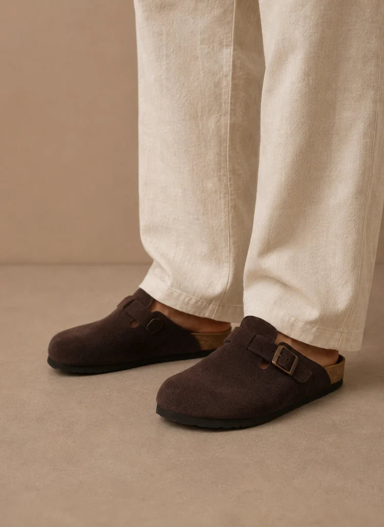 Men's Suede Slip-On Clogs with Cushioned Support for Everyday Comfort 3