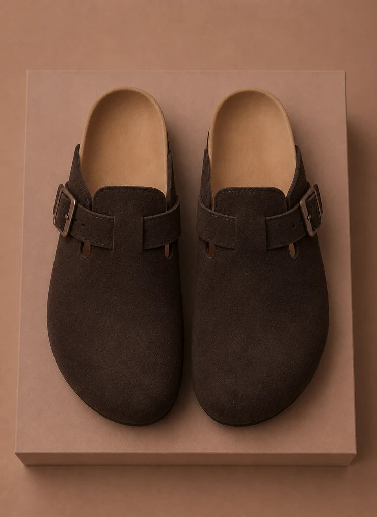 Men's Suede Slip-On Clogs with Cushioned Support for Everyday Comfort 4