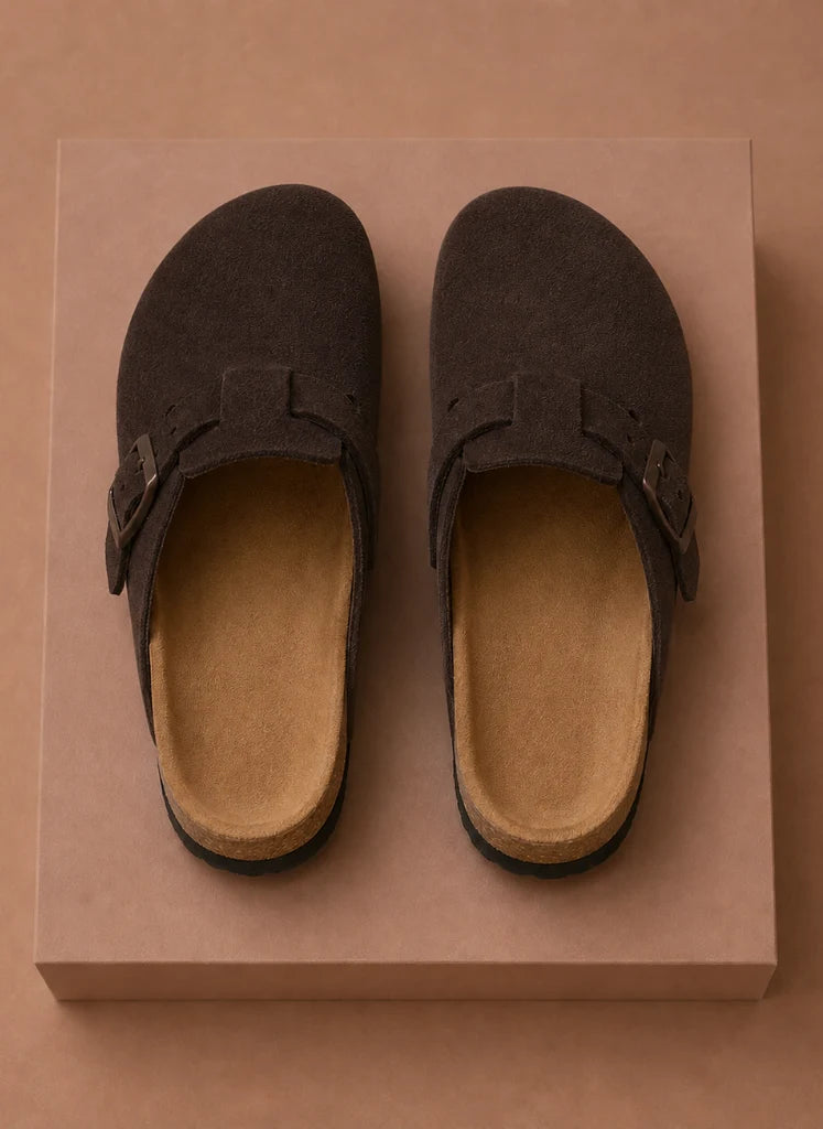 Men's Suede Slip-On Clogs with Cushioned Support for Everyday Comfort 5
