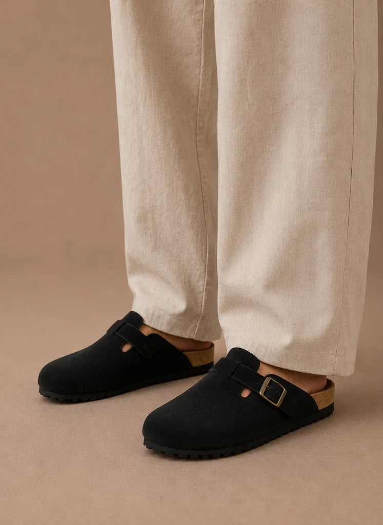 Men's Suede Slip-On Clogs with Cushioned Support for Everyday Comfort 6
