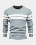 Men's Textured Crew Neck Sweater in Regular Fit for Autumn and Winter 0