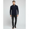 Men's Textured Quarter-Zip Sweater with Stand-Up Collar for Everyday Wear 0