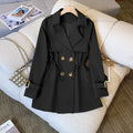 Midi Trench Coat with Flattering Fit and Durable Fabric 0