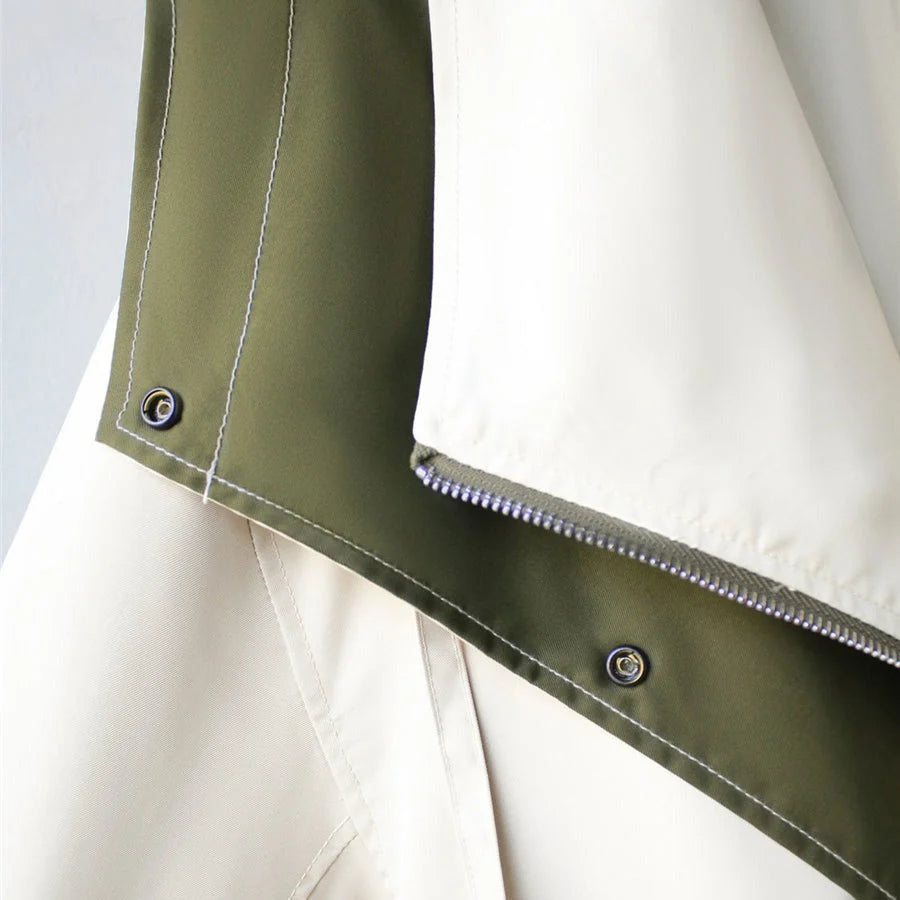 Oversized Hooded Trench Coat in Lightweight Nylon 5