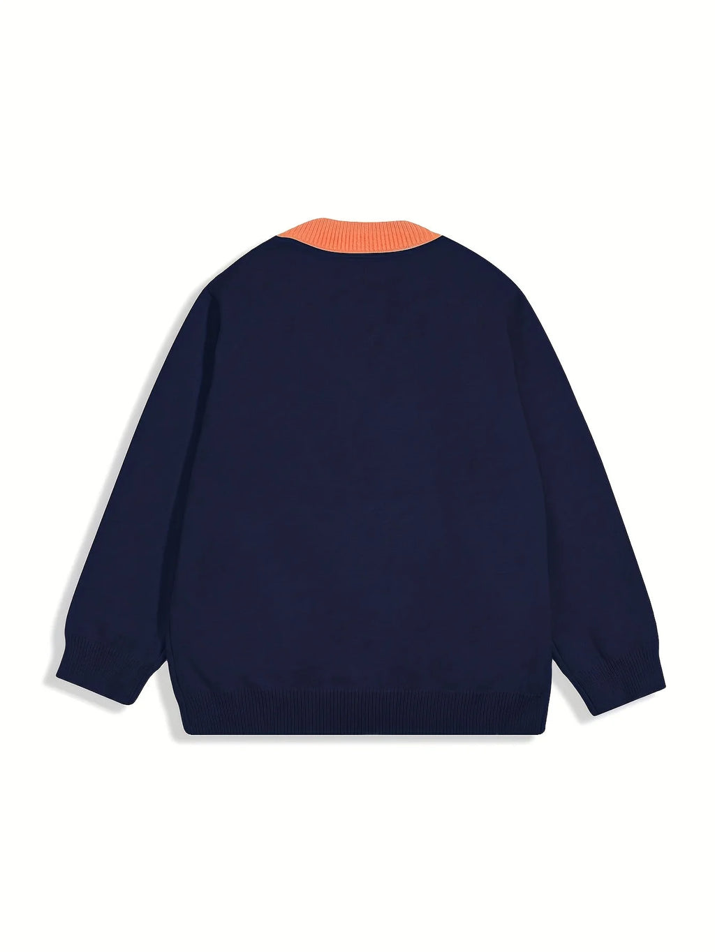 Relaxed Fit Women's Color-Block Cardigan with Button Closure 3