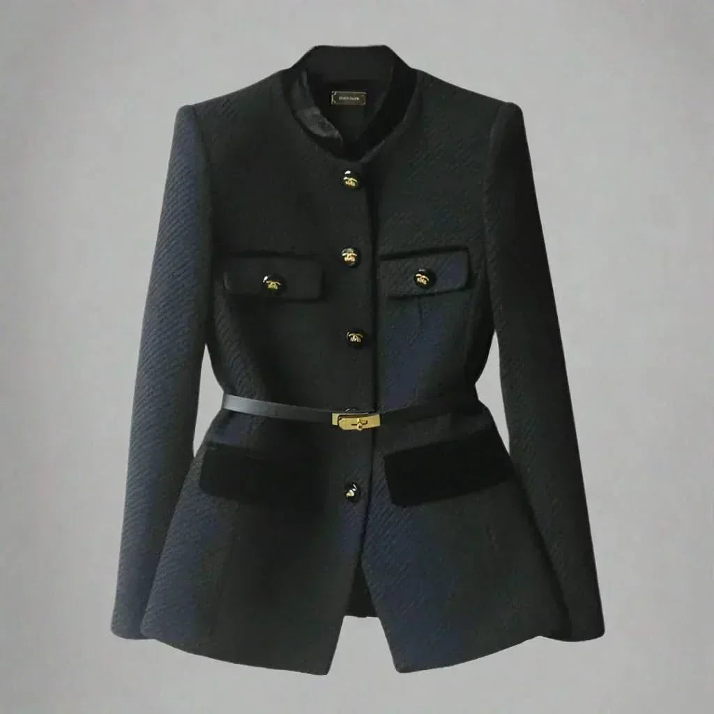 Tailored Jacket with Gold Buttons