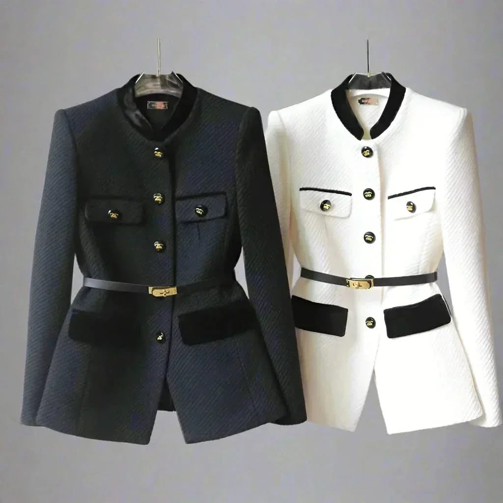 Tailored Jacket with Gold Buttons