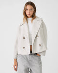 Short Double-Breasted Jacket with Straight Fit for Autumn and Winter 0