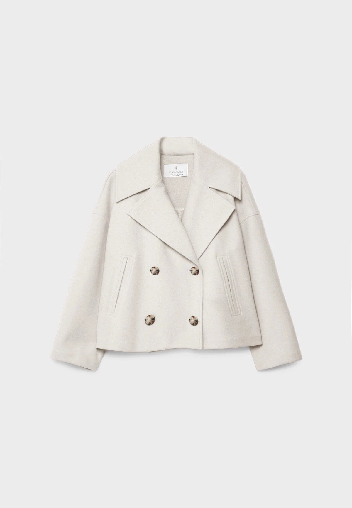 Short Double-Breasted Jacket with Straight Fit for Autumn and Winter 5