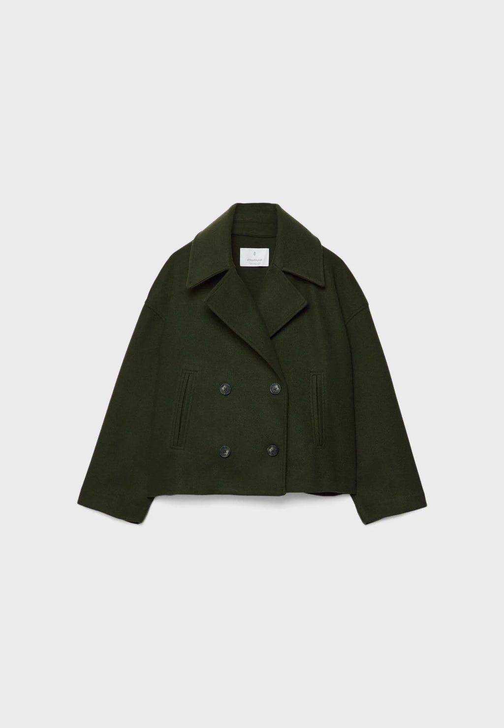 Short Double-Breasted Jacket with Straight Fit for Autumn and Winter 7