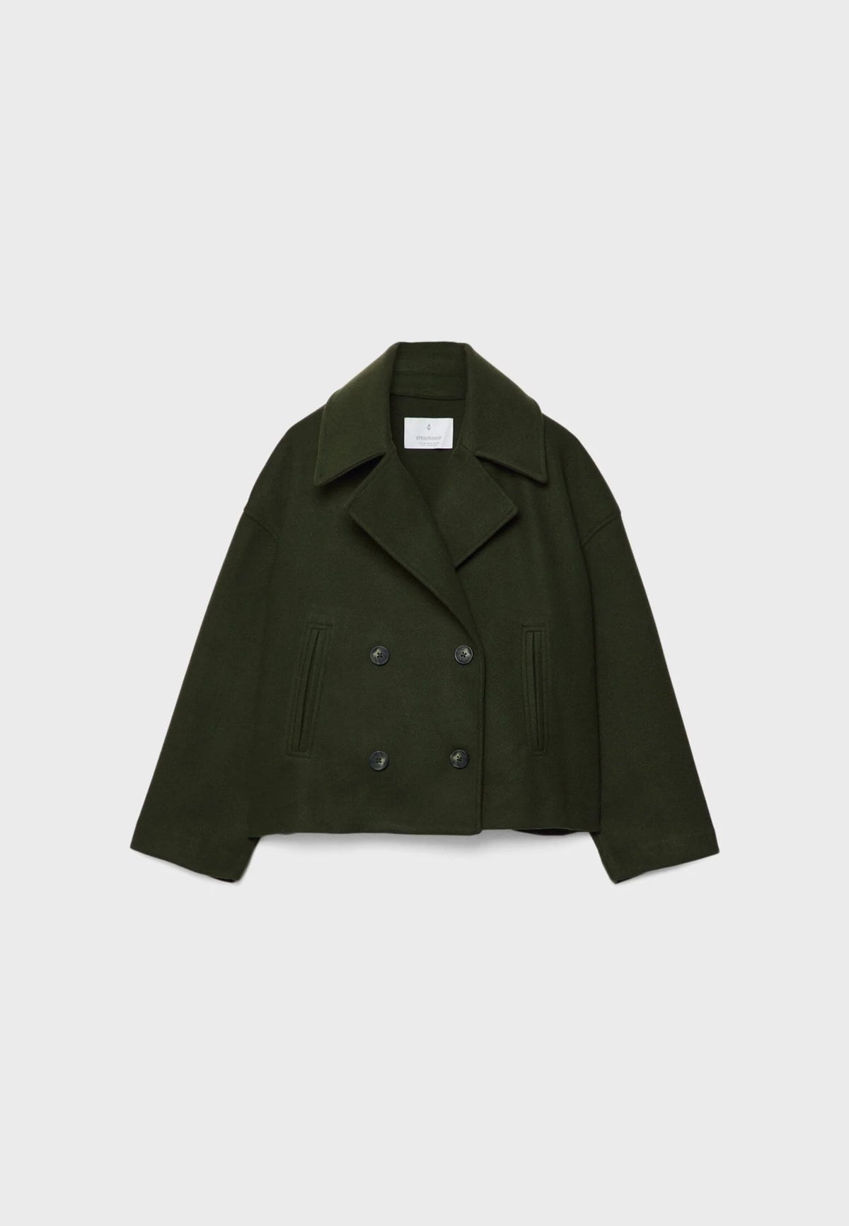 Short Double-Breasted Jacket with Straight Fit for Autumn and Winter 7