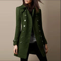 Tailored Cotton Trench Coat with Double Button Closure 0