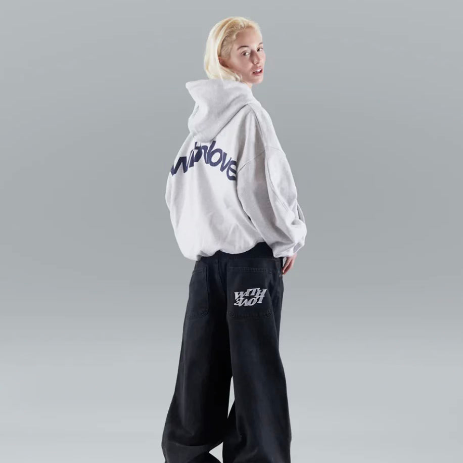 Unisex cotton blend pullover hoodie featuring elastic cuffs, perfect for casual wear and comfortable layering. 3