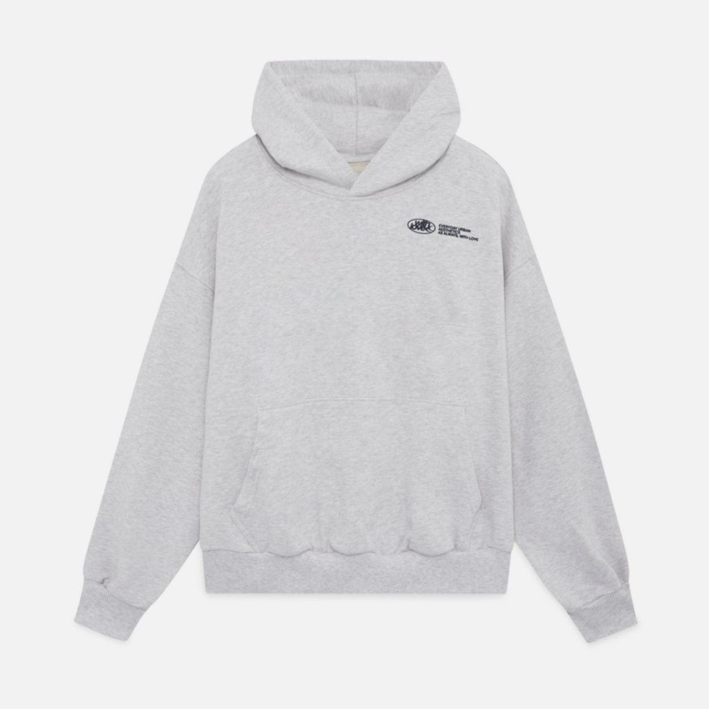Unisex cotton blend pullover hoodie featuring elastic cuffs, perfect for casual wear and comfortable layering. 4