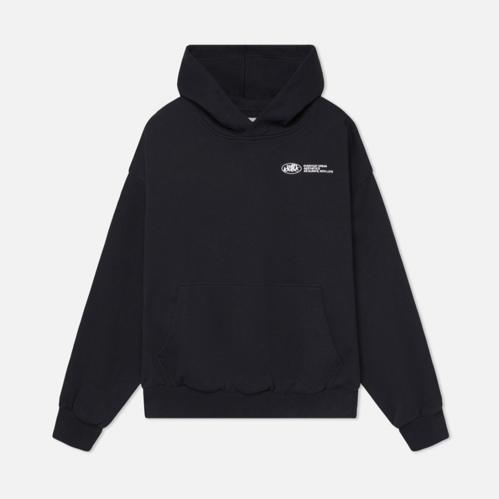 Unisex cotton blend pullover hoodie featuring elastic cuffs, perfect for casual wear and comfortable layering. 5