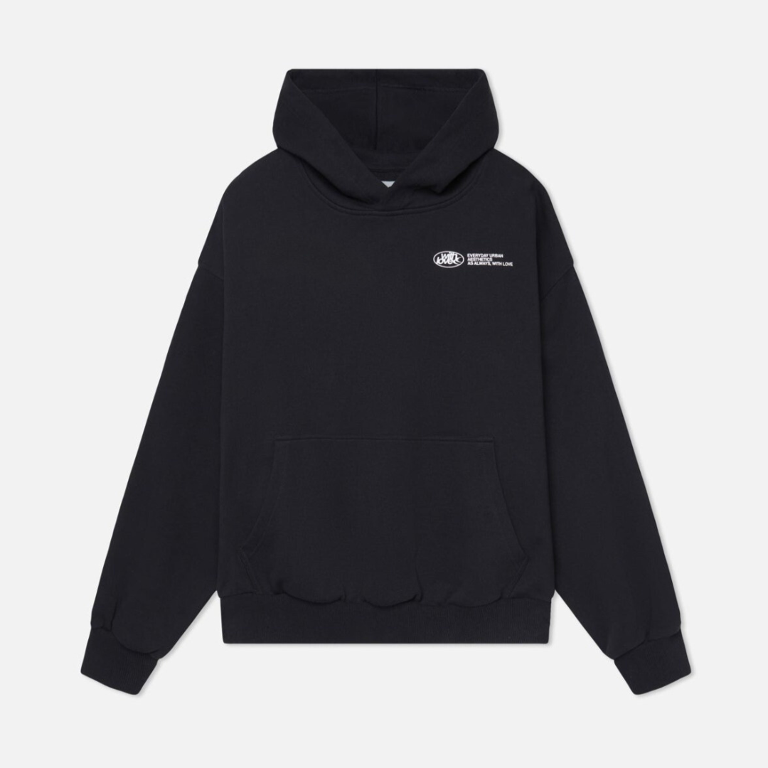 Unisex cotton blend pullover hoodie featuring elastic cuffs, perfect for casual wear and comfortable layering. 5
