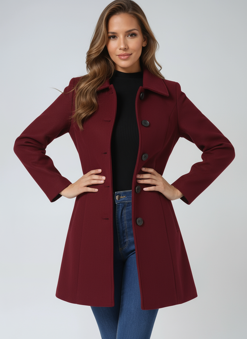 A-Line Midi Coat