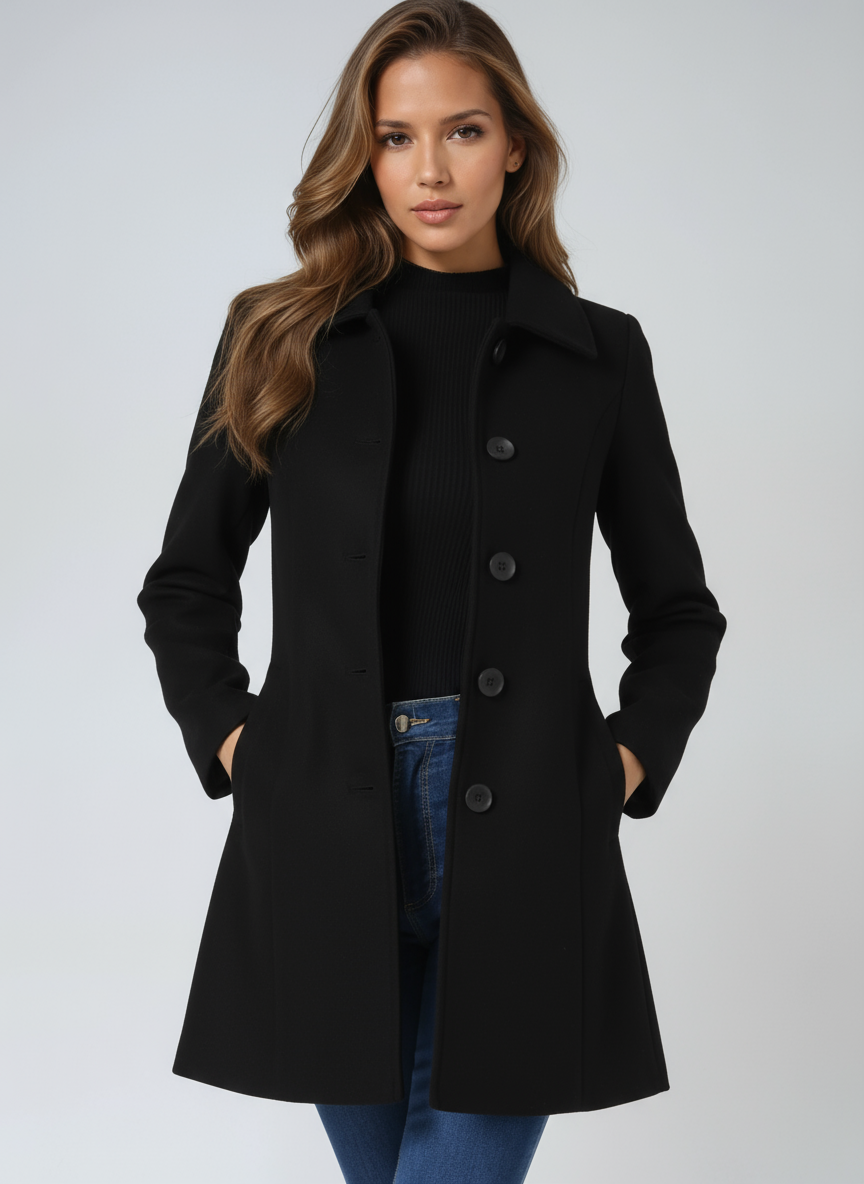 A-Line Midi Coat