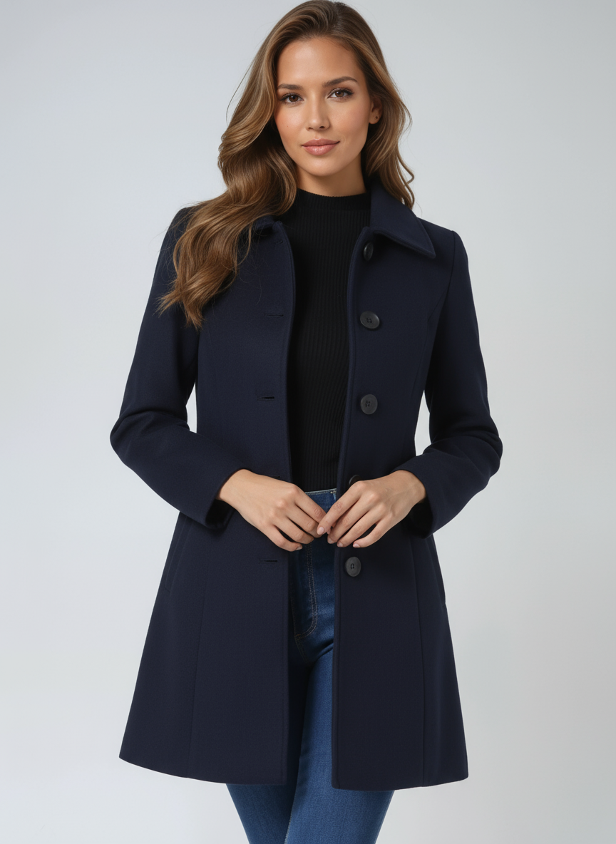 A-Line Midi Coat