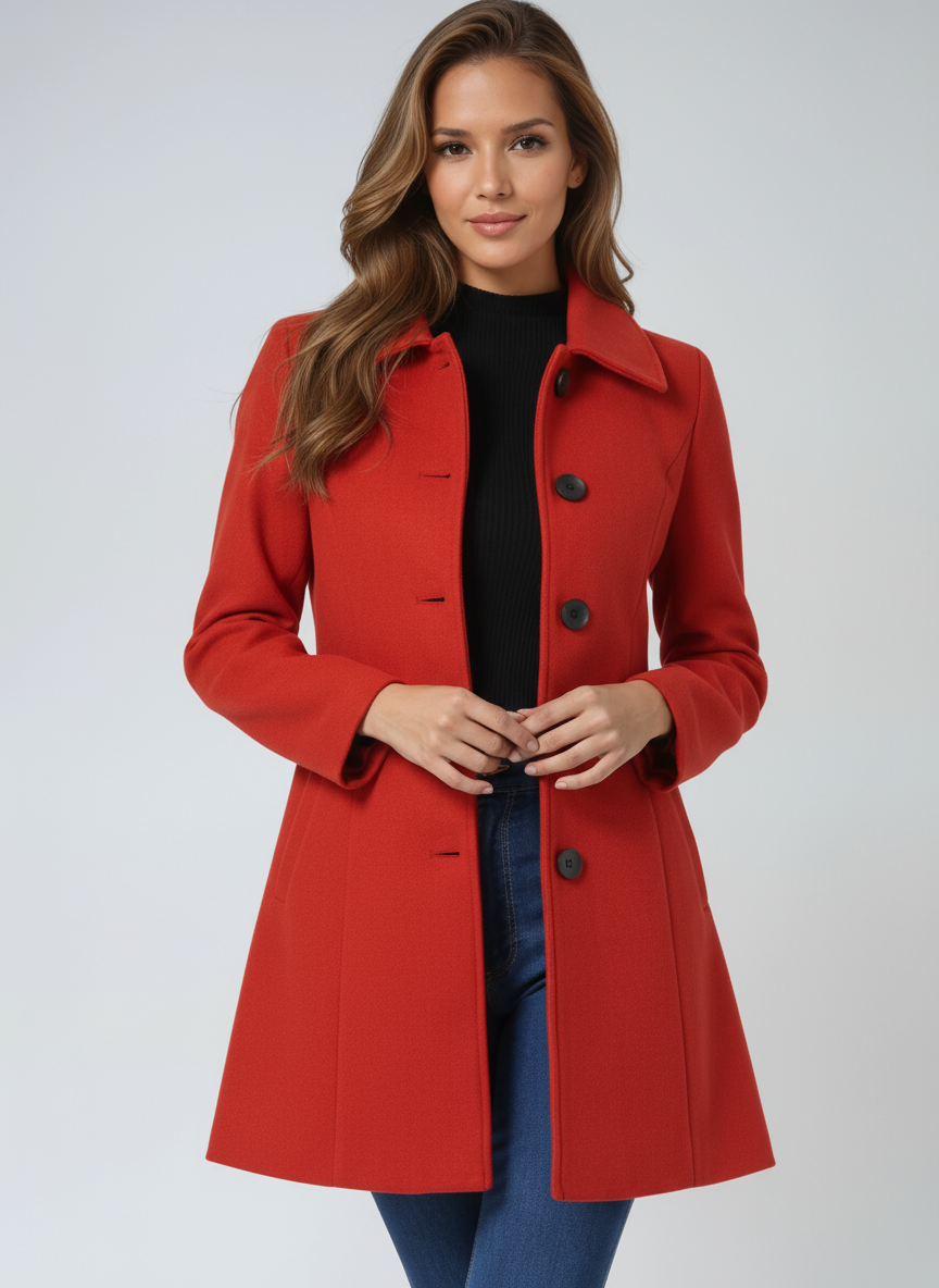 A-Line Midi Coat