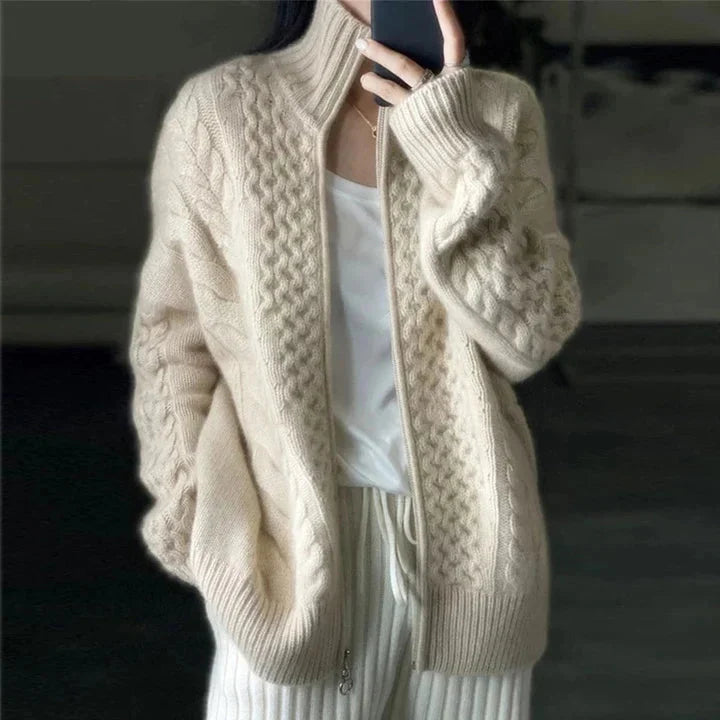 Women's Cable-Knit Soft Touch Cardigan 1
