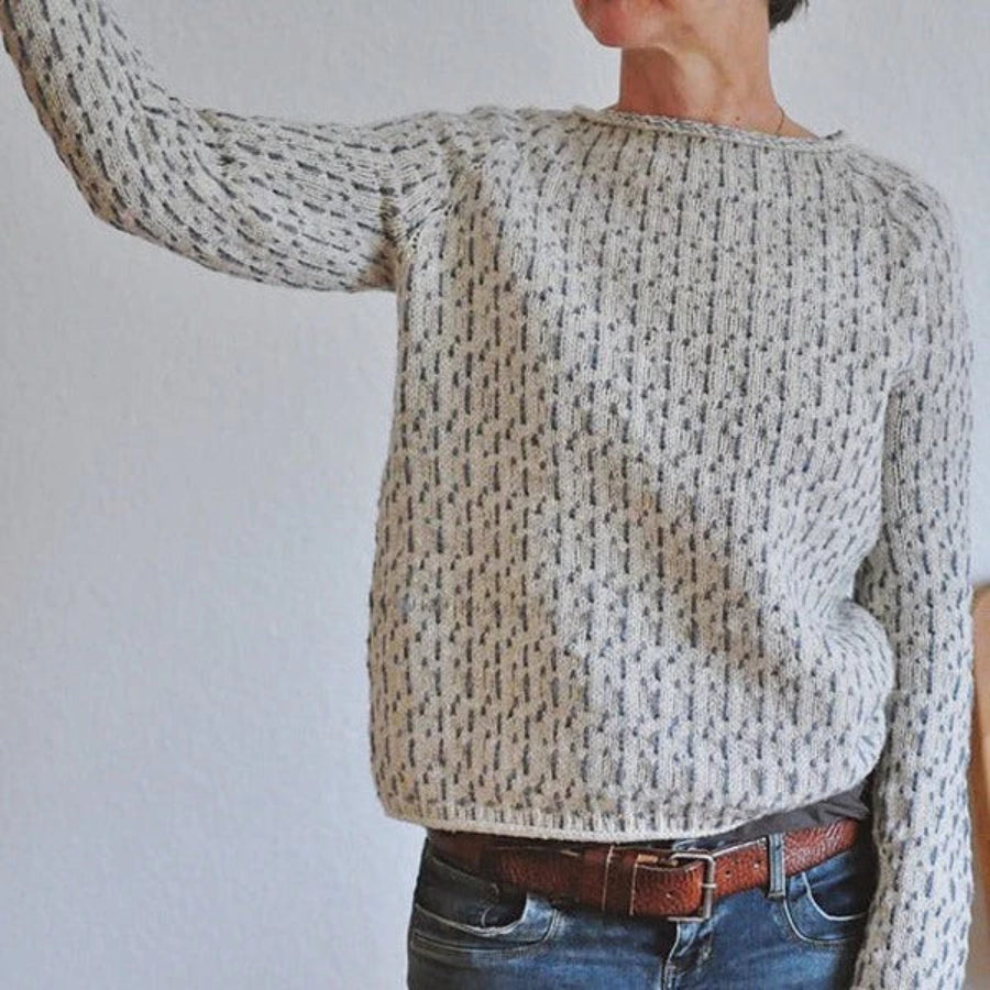 Women’s Casual Knit Sweater with Boat Neck and Relaxed Fit 3