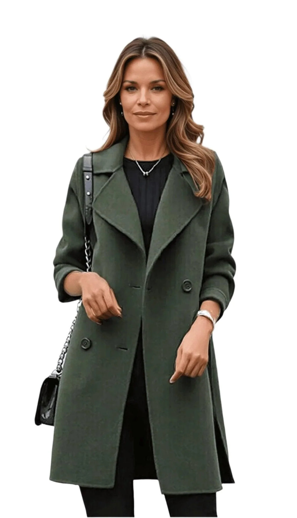 Women's Double-Breasted Structured Trench Coat for All Occasions 1