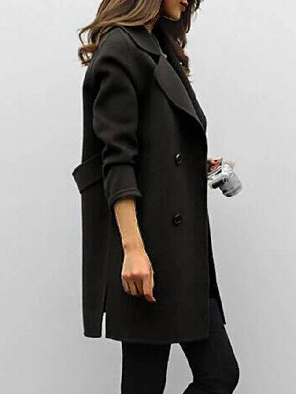Women's Double-Breasted Structured Trench Coat for All Occasions 3