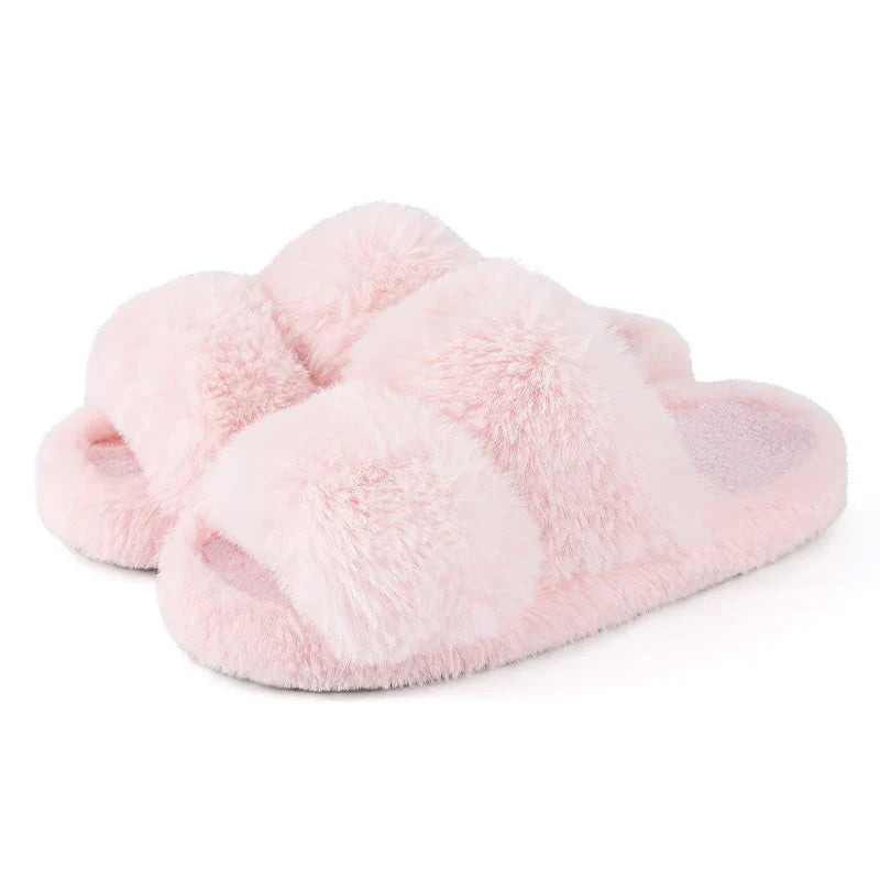 Women's Faux Fur Slide Slippers with Non-Slip Sole for Indoor Comfort 3