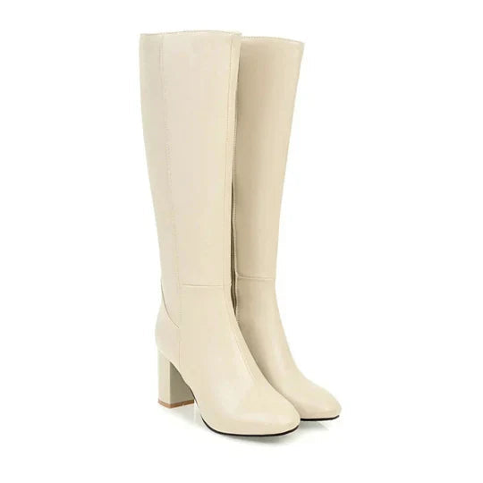 Women's Knee-High Heeled Boots with Stiletto Heel 4