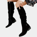 Women’s Knee-High Winter Boots with Zipper Closure 0