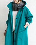 Women's Lightweight Water-Repellent Raincoat with Hooded Design 0