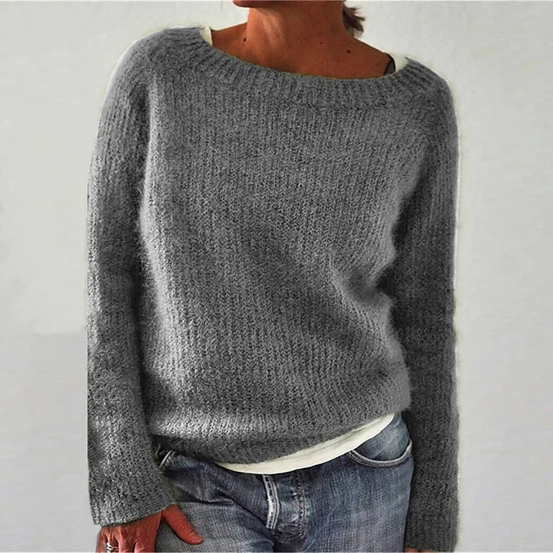 Women's Oversized Relaxed Fit Knit Sweater for Casual Everyday Wear 4