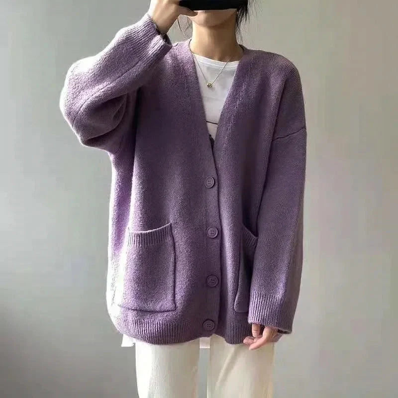 Women’s Relaxed Fit Button-Down Knitted Cardigan 3