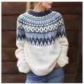 Women’s Relaxed Fit Nordic Pattern Winter Sweater 0