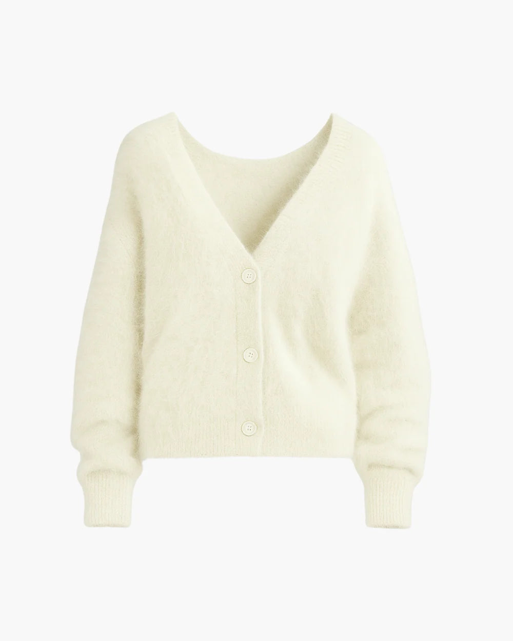 Women's Relaxed Fit V-Neck Button-Front Cardigan Sweater 3