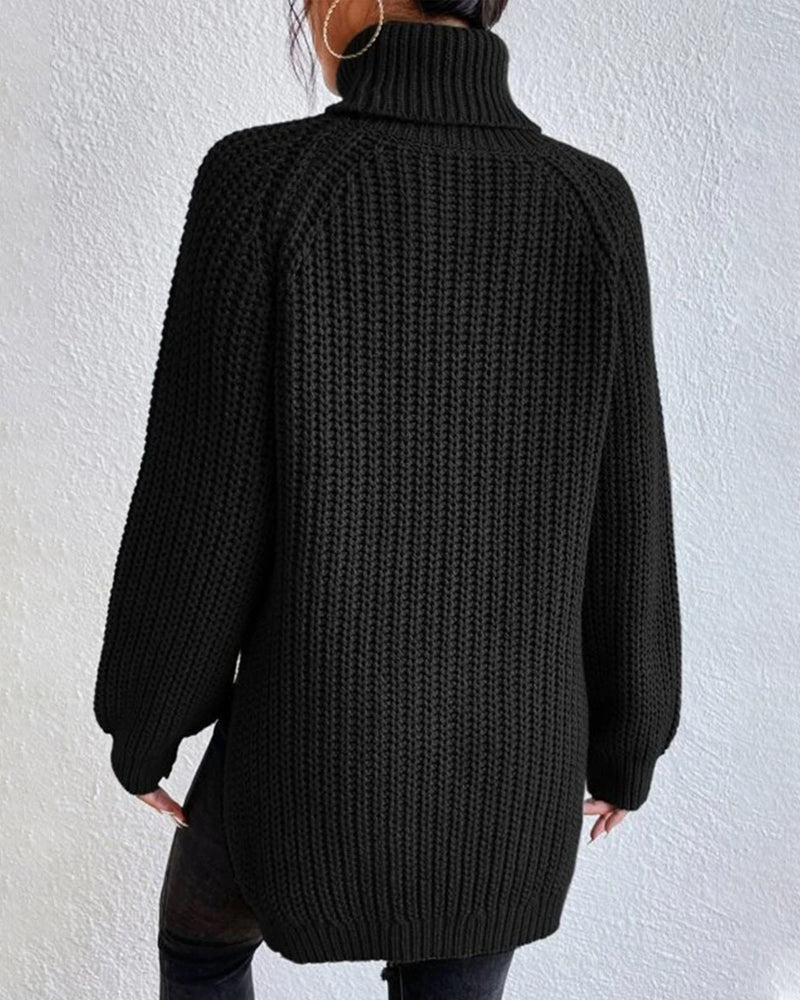 Women’s Ribbed Turtleneck Sweater with Slim Fit for Winter 5