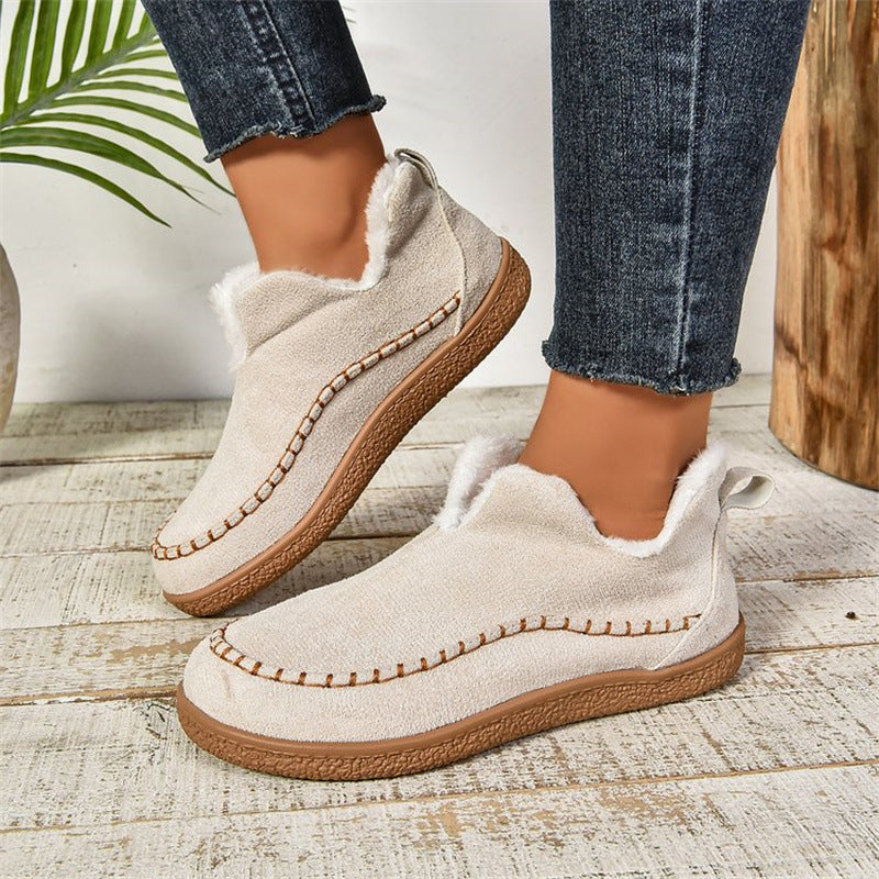 Women’s Slip-On Moccasin Winter Boots with Plush Lining 1