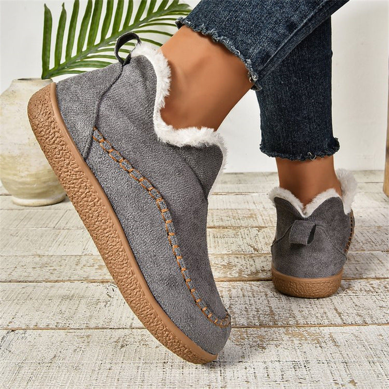 Women’s Slip-On Moccasin Winter Boots with Plush Lining 4