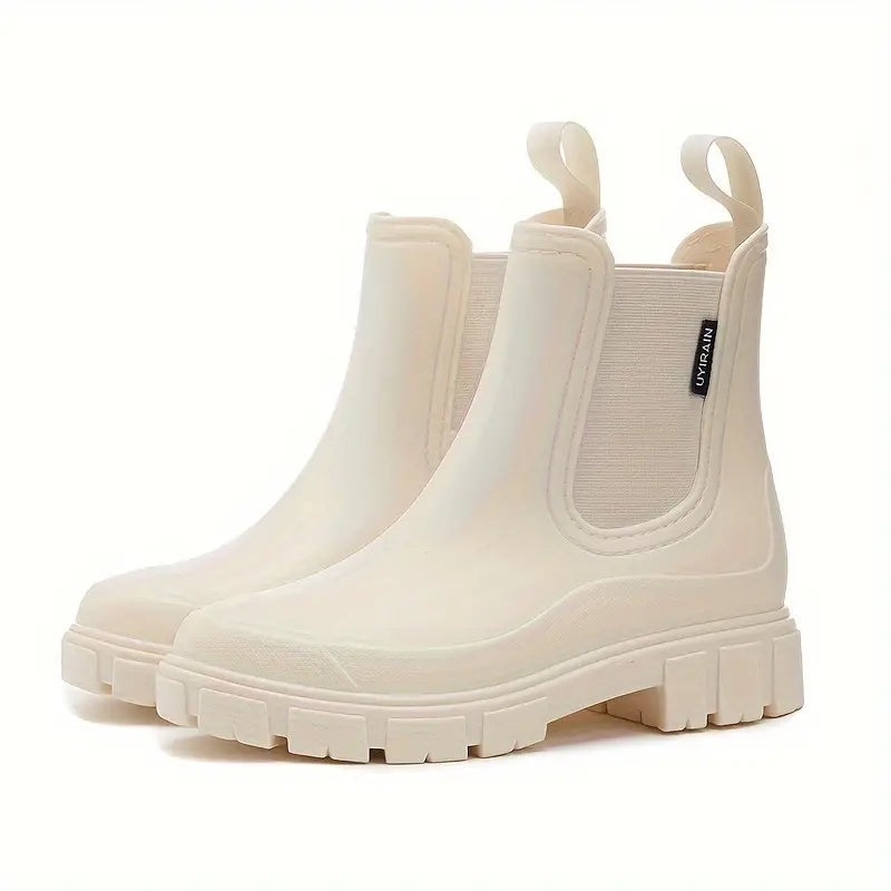 Women’s Waterproof Slip-On Chelsea Boots with Elastic Panels 2