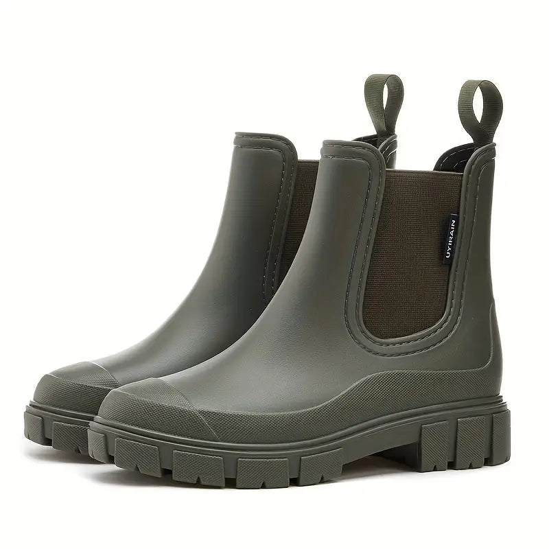 Women’s Waterproof Slip-On Chelsea Boots with Elastic Panels 4