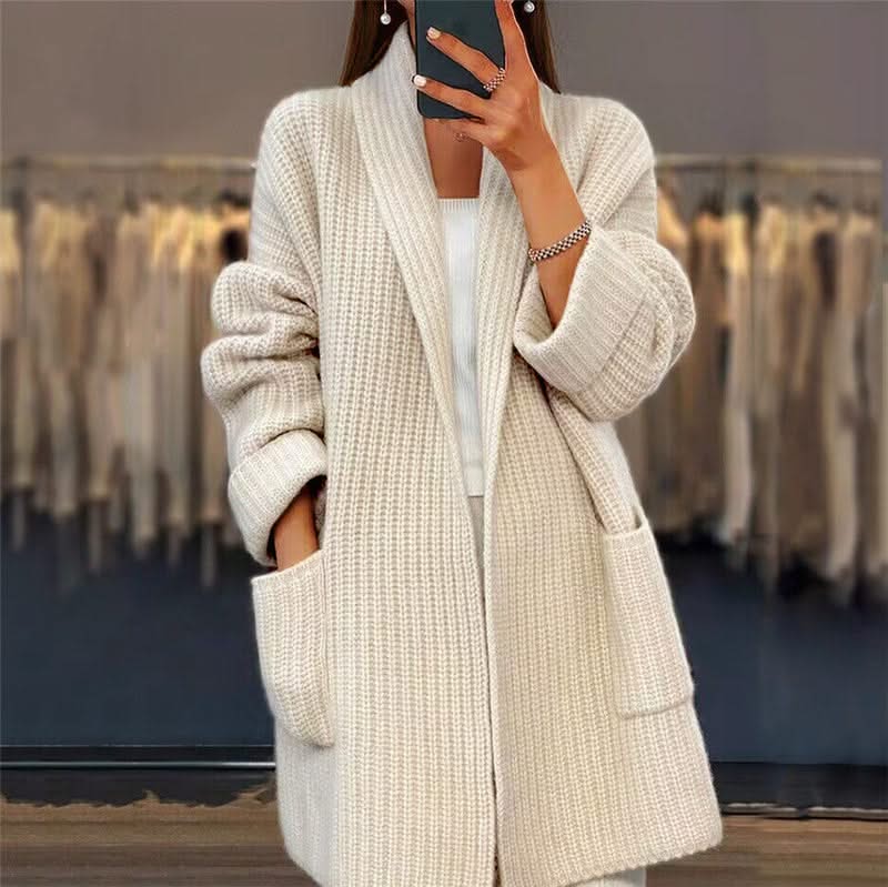 Oversized Ribbed Cardigan