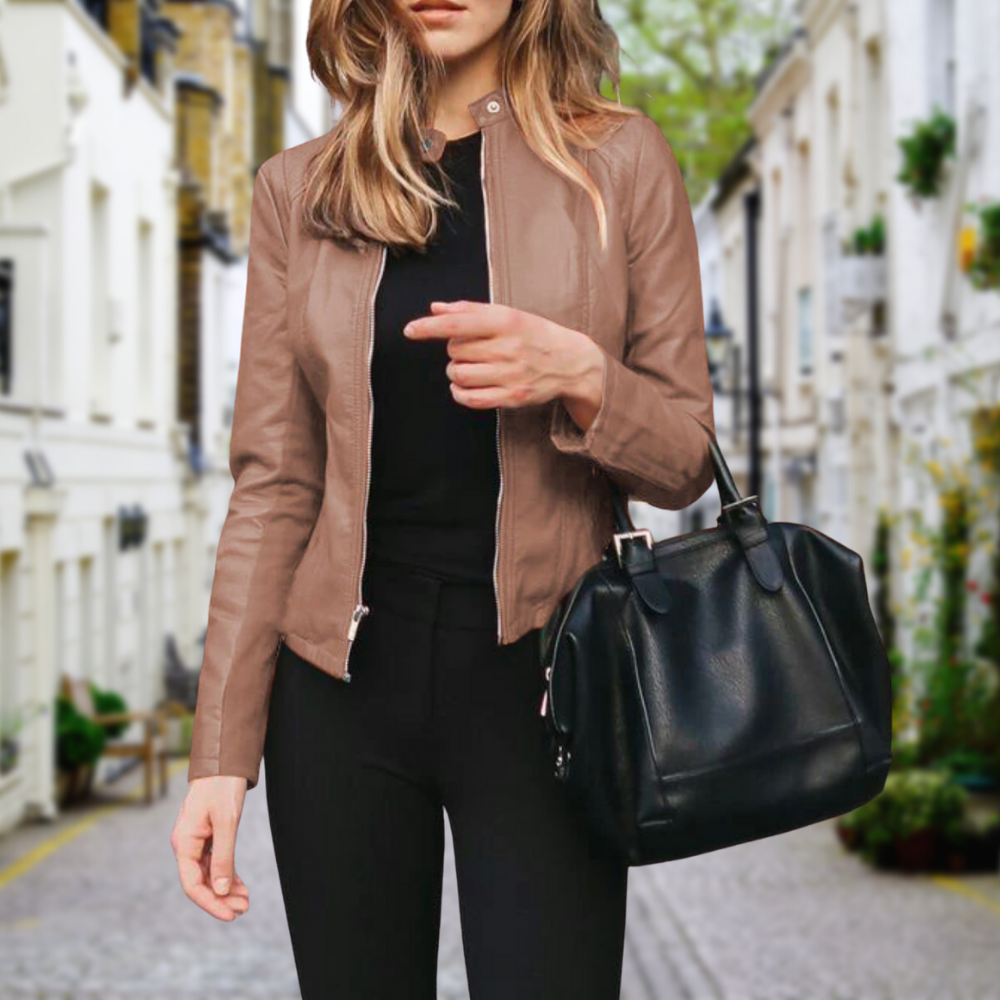 Zip-Up Biker Jacket