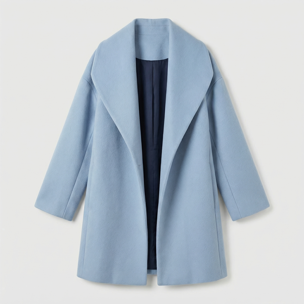 Midi Coat with Shawl Collar